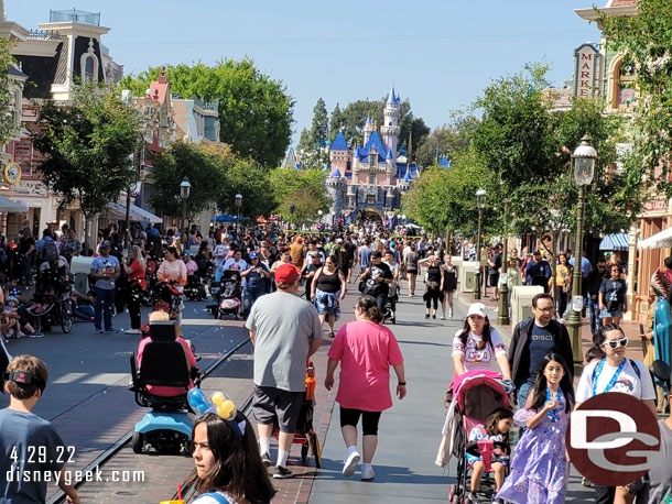 Main Street USA this afternoon.