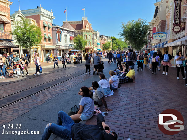 Making my way back up Main Street USA