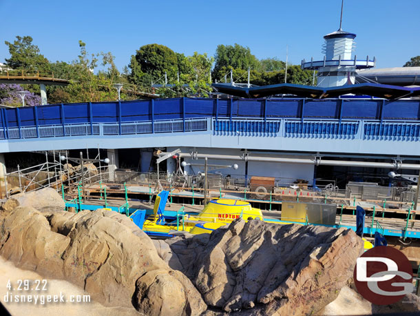 Work continues on the Finding Nemo Submarine Voyage renovation.