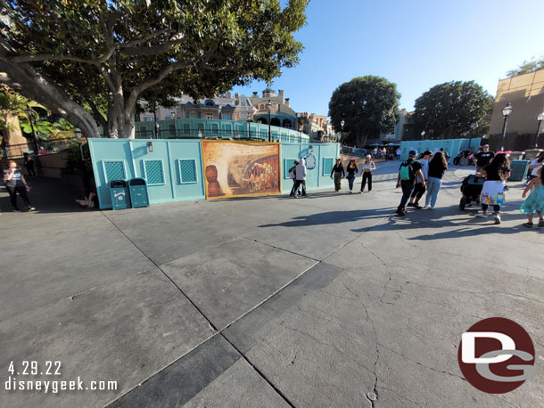 A ground level look at the New Orleans Square work.