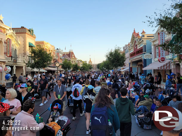 Main Street USA just after 7pm