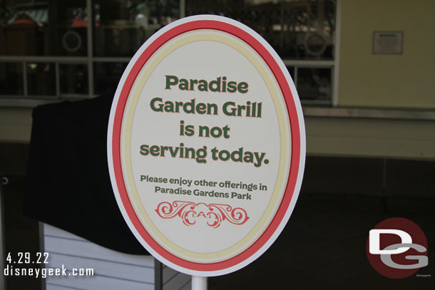 The grill is also closed.