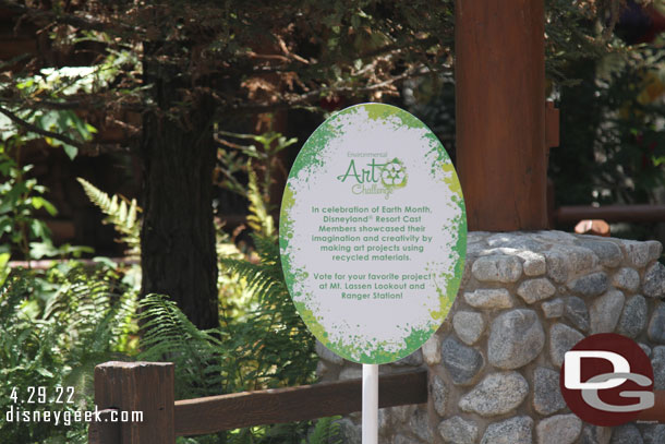 The environmental art was still in the Redwood Creek area.