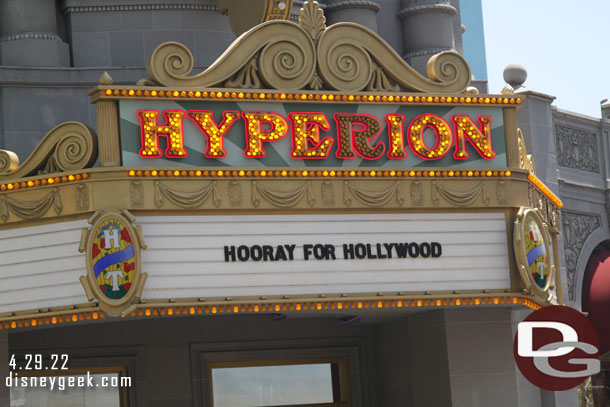 Nothing happening at the Hyperion.