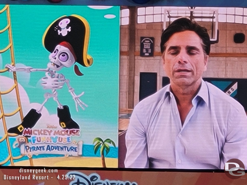 John Stamos will voice Captain Salty Bones in an upcoming Pirate Adventure on Mickey Mouse Funhouse