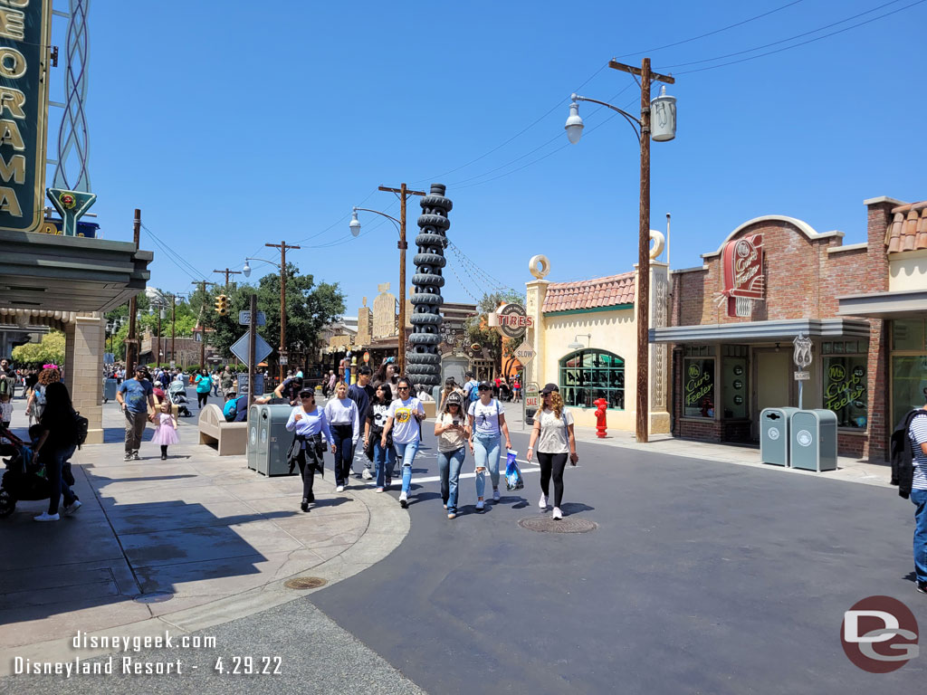 1:42pm - 14 minutes from entering I was back on Route 66