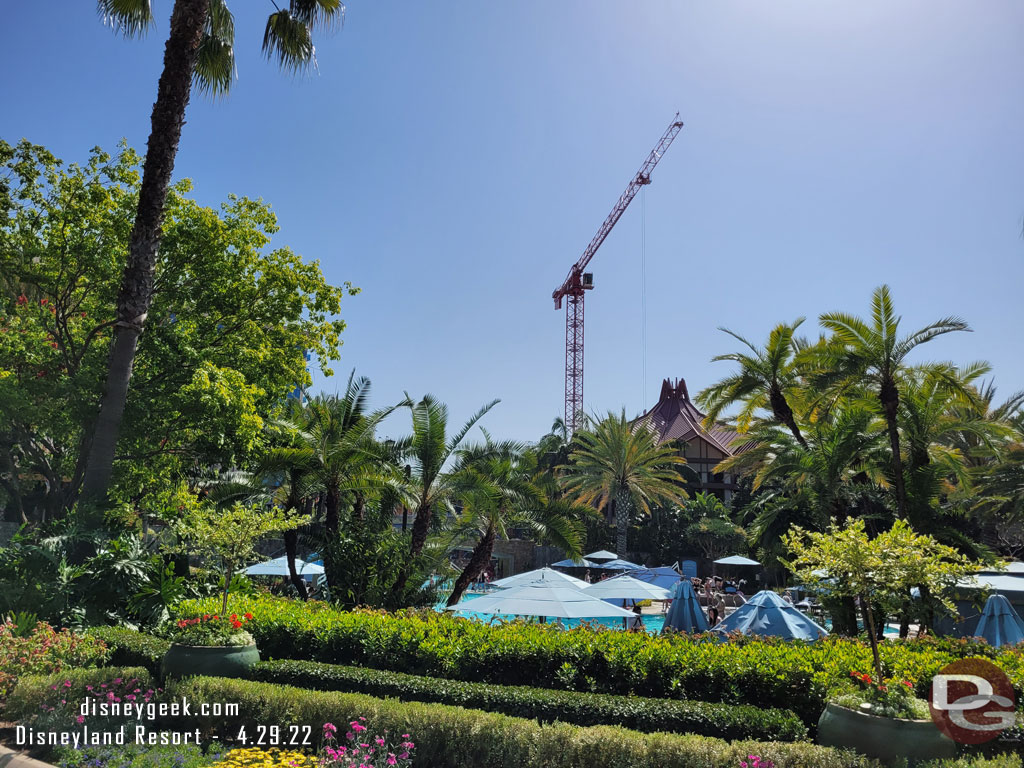 Stopped by the Disneyland Hotel to check out the construction.