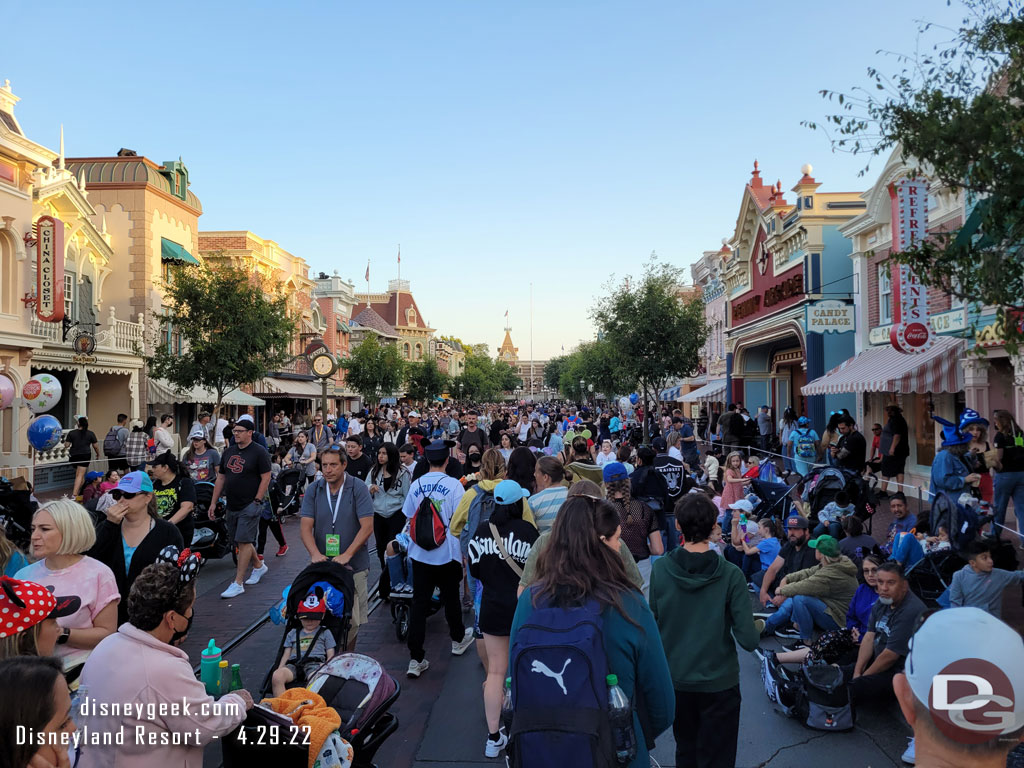 Main Street USA just after 7pm