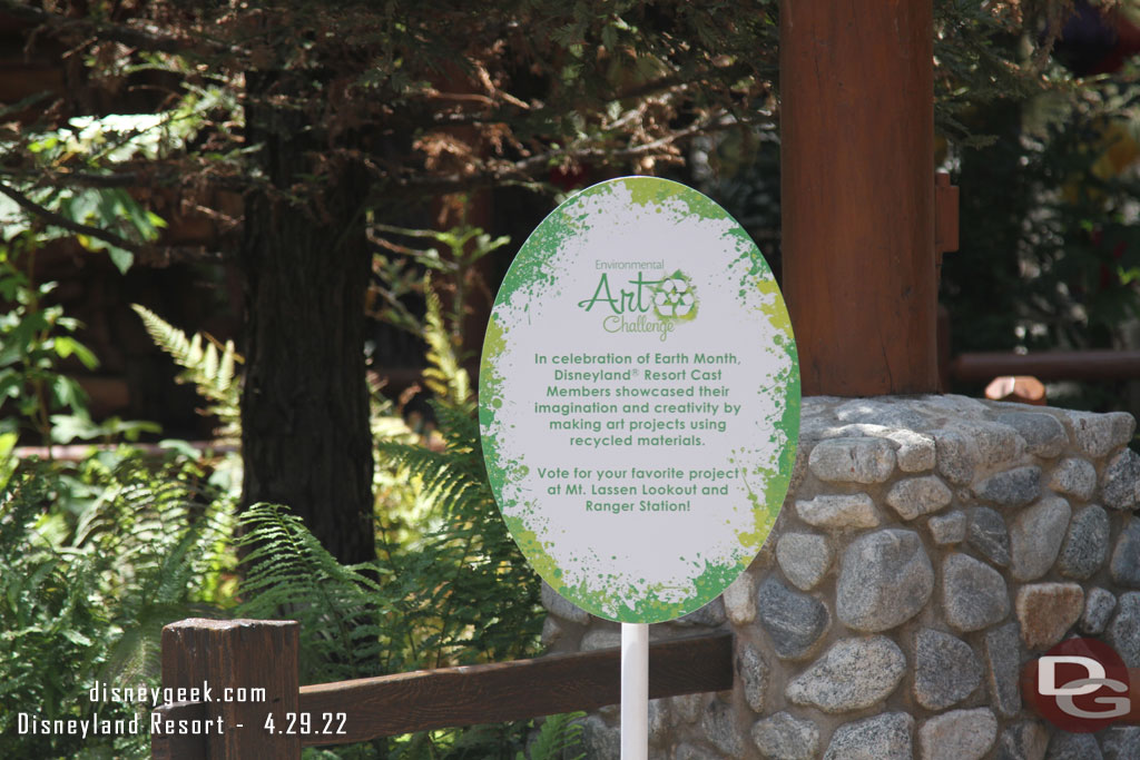 The environmental art was still in the Redwood Creek area.