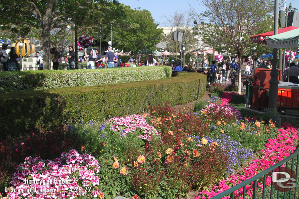 Some of the current hub plantings.