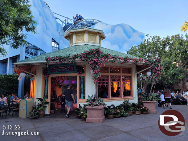 The Gazebo is prepared to be an Encanto meet and greet