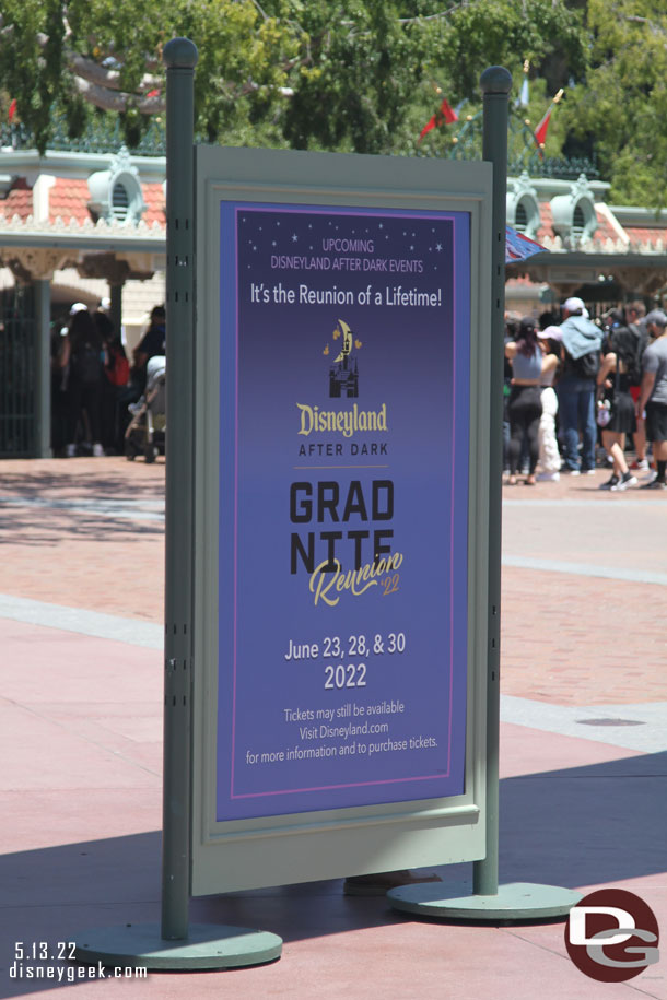 An advertisement for the upcoming After Hours event.  Tonight was a regular Grad Nite too.