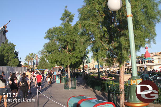 Ropes up as more preparations for World of Color are underway.