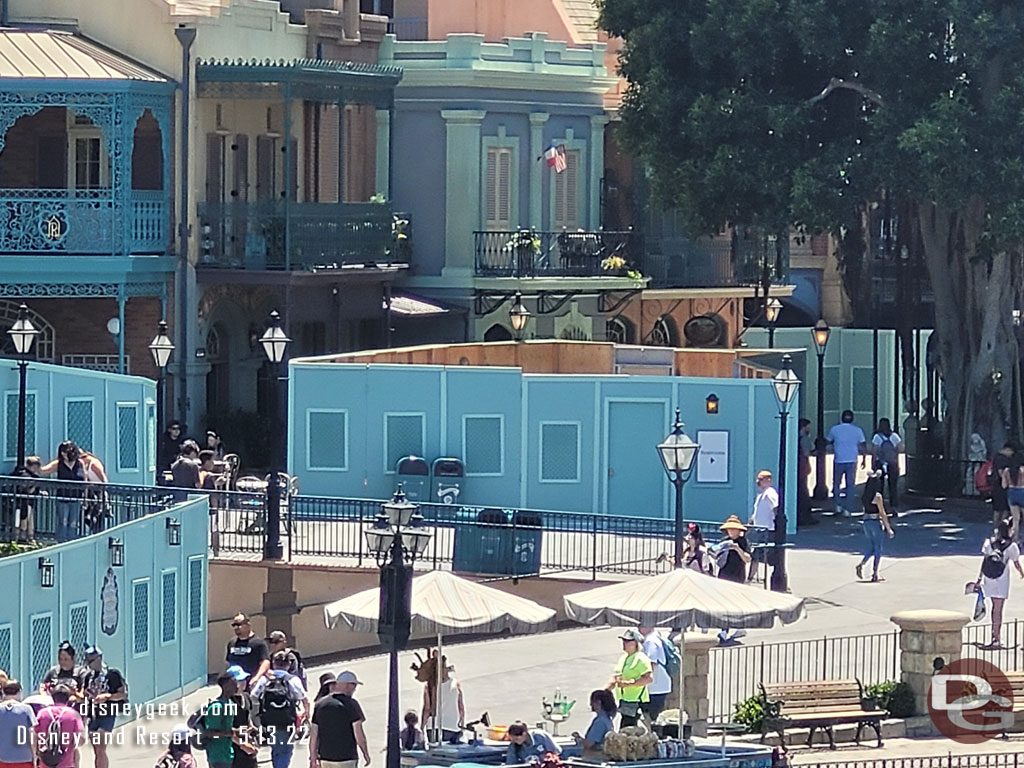 More pavement work throughout New Orleans Square