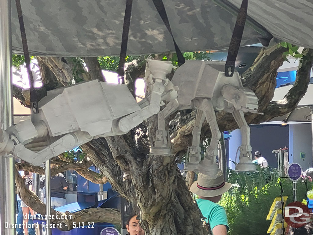 AT-AT Popcorn Buckets are available in Tomorrowland