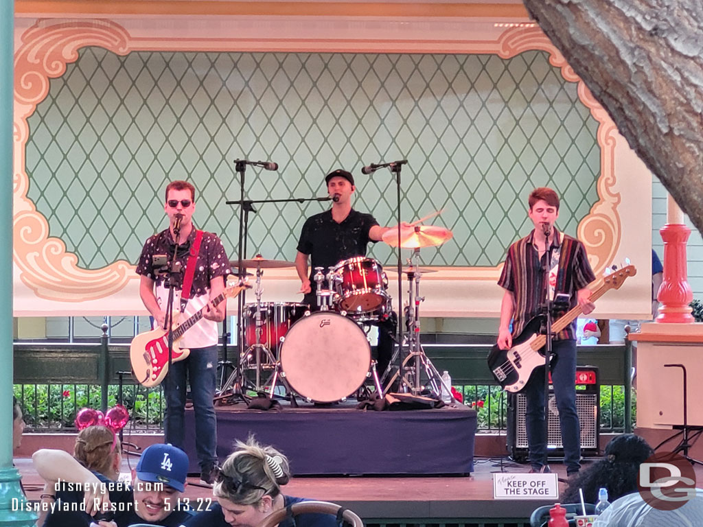 The Christopher Brothers performing at the Paradise Garden Bandstand