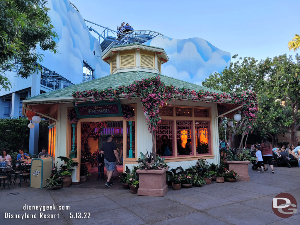 The Gazebo is prepared to be an Encanto meet and greet