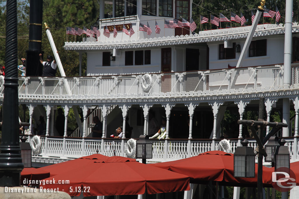 Princess Tiana onboard the Mark Twain