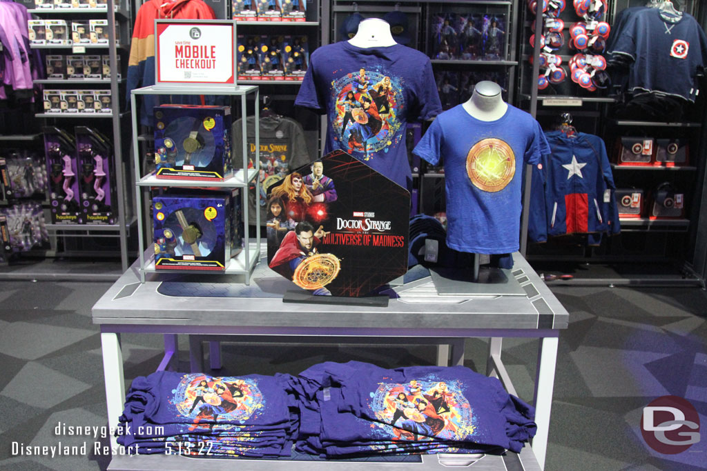 A small selection of Dr. Strange merchandise