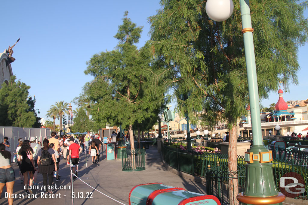 Ropes up as more preparations for World of Color are underway.