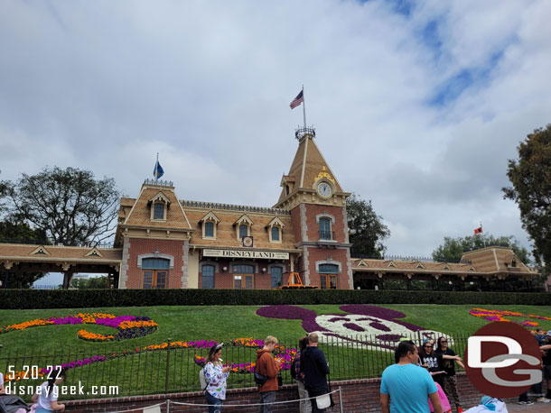 12:03pm - Arrived at Disneyland.  About 20 minutes from parking to inside the park today.