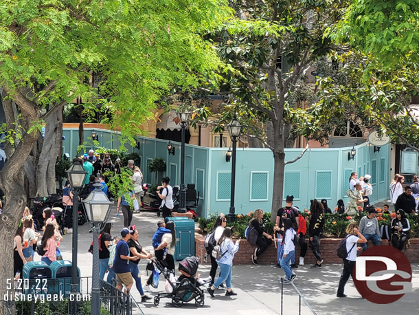 Walls block this walkway/area in New Orleans Square.