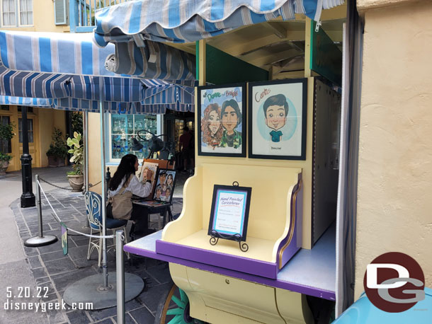 Caricature artists have returned to the area.