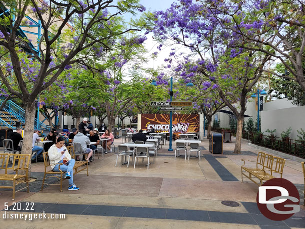 In Hollywood Land tables were only in the front portion.