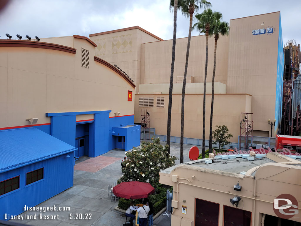 Passing over Hollywood Land in Disney California Adventure.