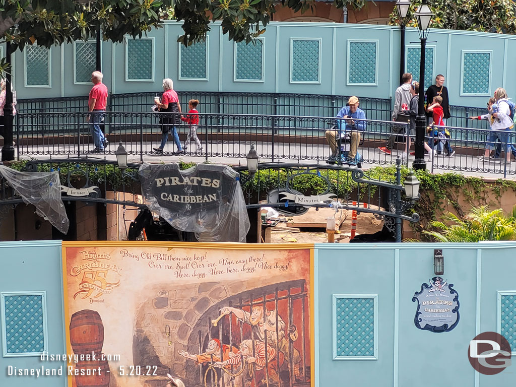 Hard to see much beyond some glimpses of dirt at Pirates.  The attraction looks like it will return July 1st.