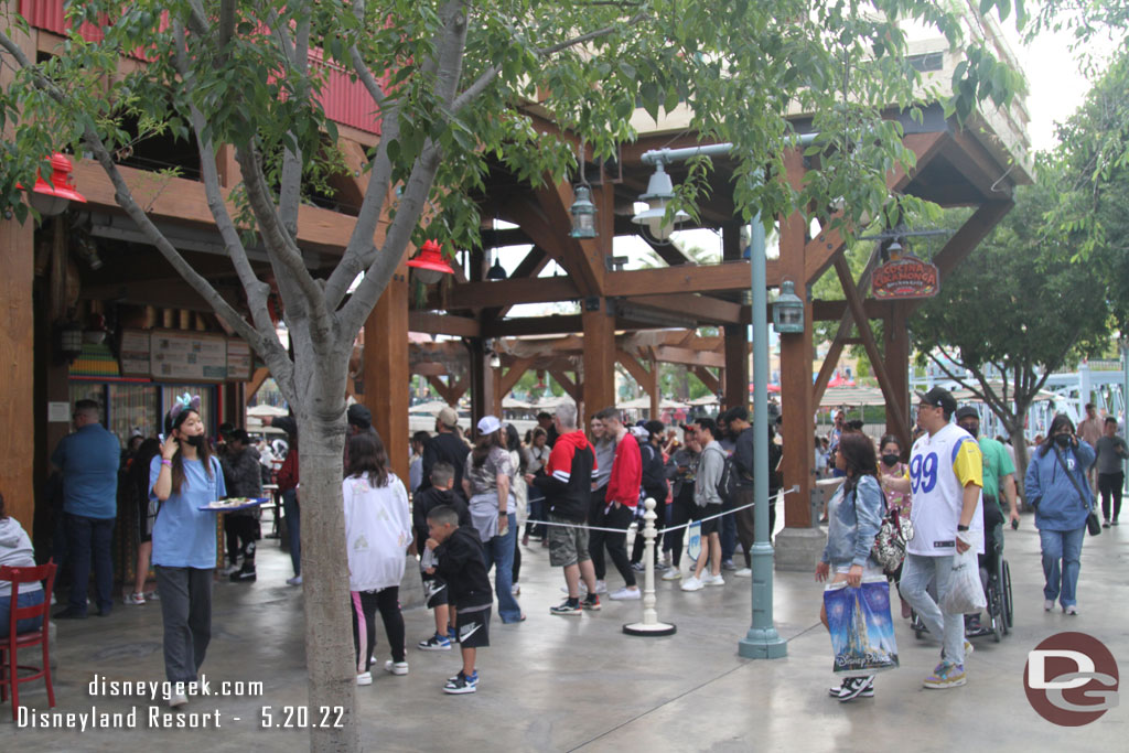 Spotted this long wait in the Wharf as I walked through, the walk up line was over 40 guests long for dinner this evening