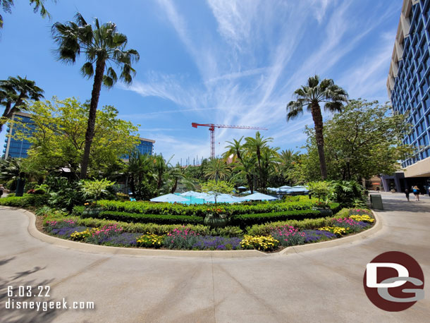 The view as you walk into the central courtyard area.