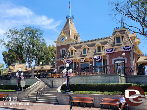 Main Street USA is decked out for summer and 4th of July.