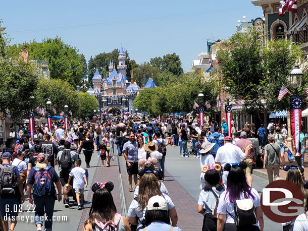 Main Street USA this afternoon