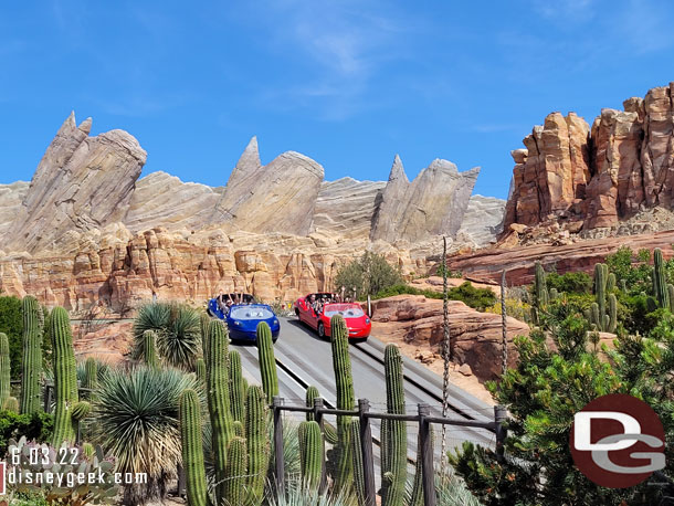 Radiator Springs Racers has returned after a week of downtime.