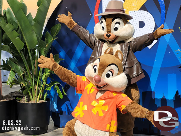 Finally got to see Chip N Dale in their Rescue Ranger outfits.