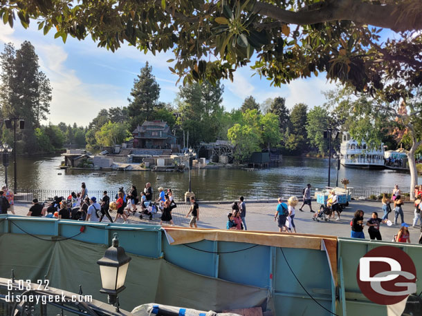 Preparations are underway for this evenings Fantasmic!  First show in 3 hours.