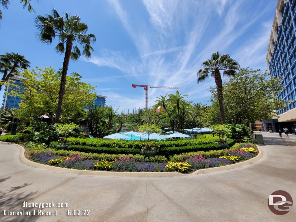 The view as you walk into the central courtyard area.