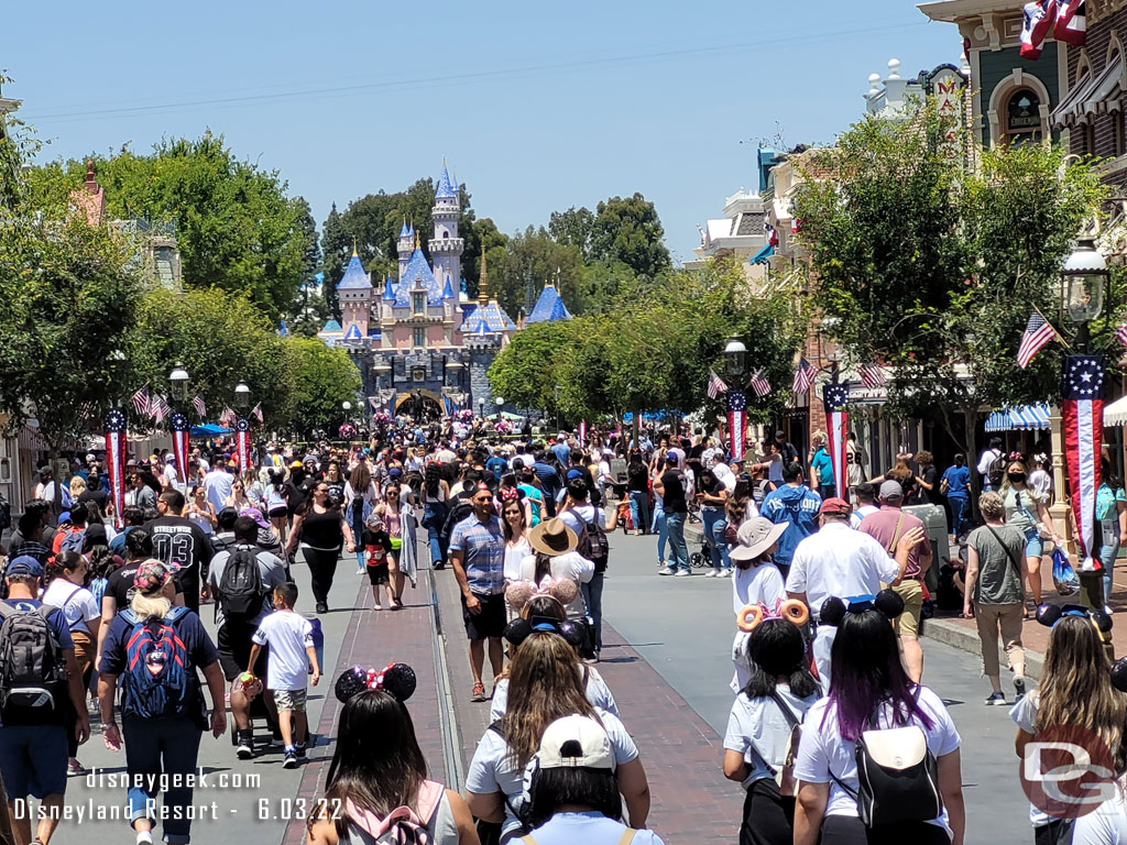 Main Street USA this afternoon