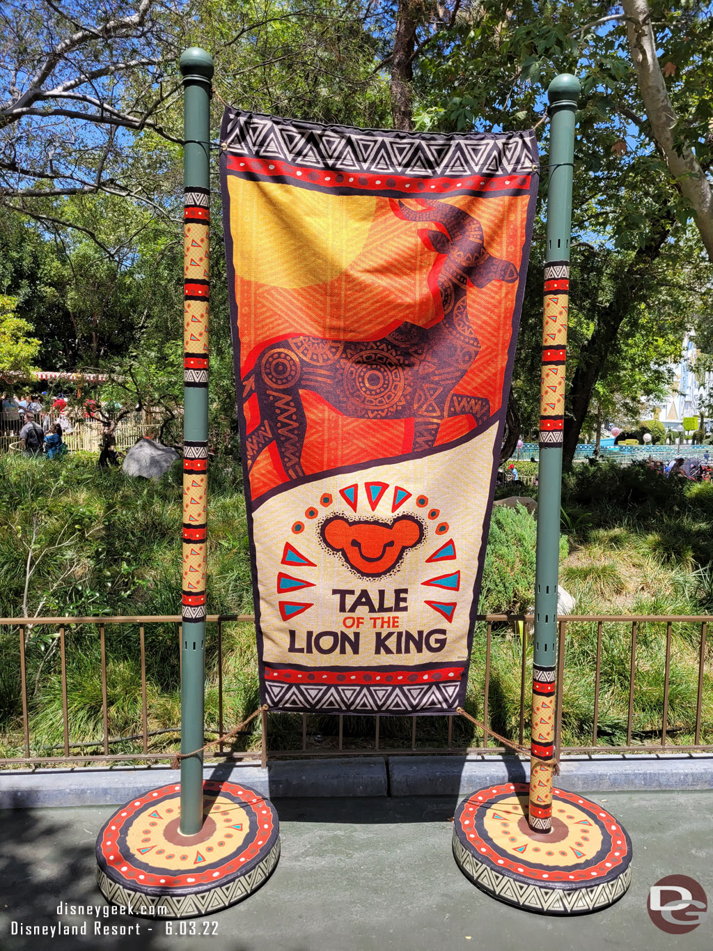 Banners around the theatre area