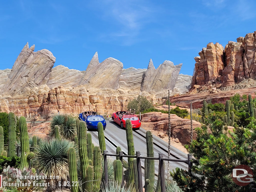 Radiator Springs Racers has returned after a week of downtime.