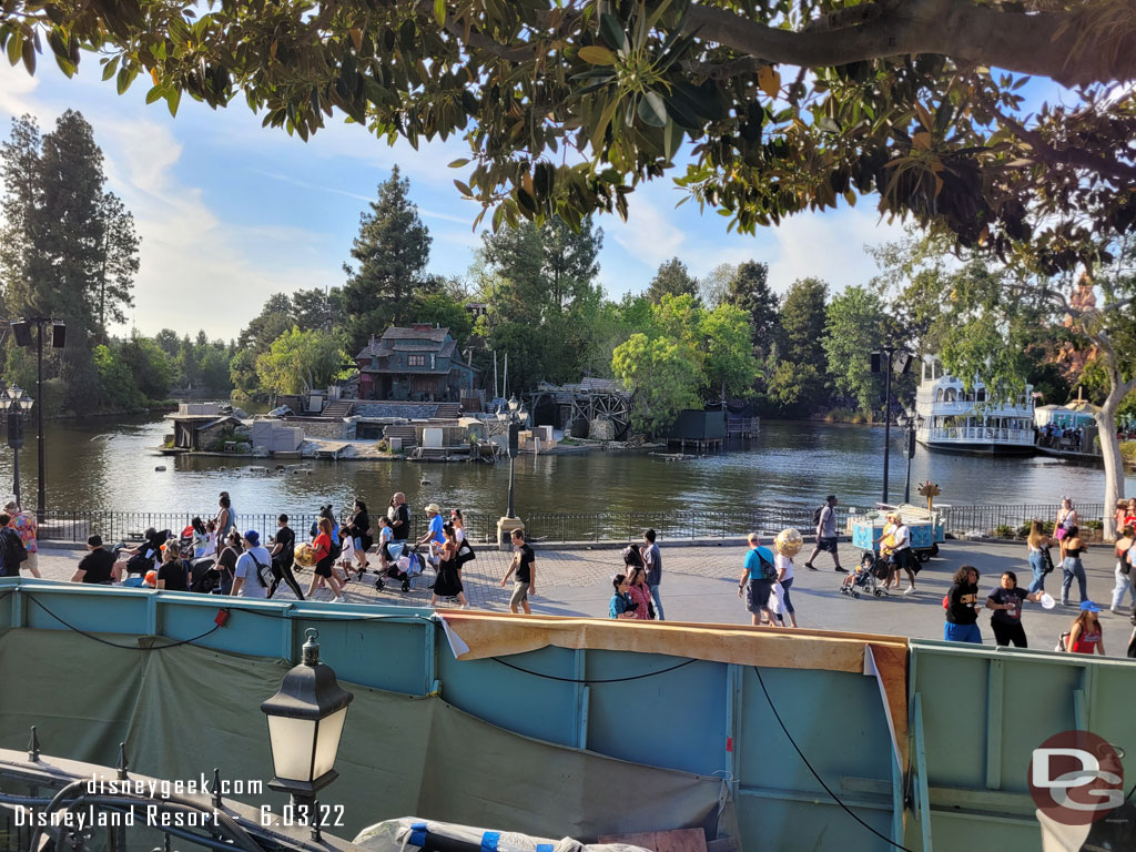 Preparations are underway for this evenings Fantasmic!  First show in 3 hours.