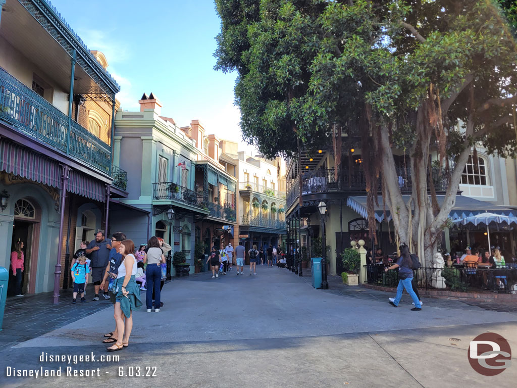 With Pirates closed still New Orleans Square is fairly open to walk through.