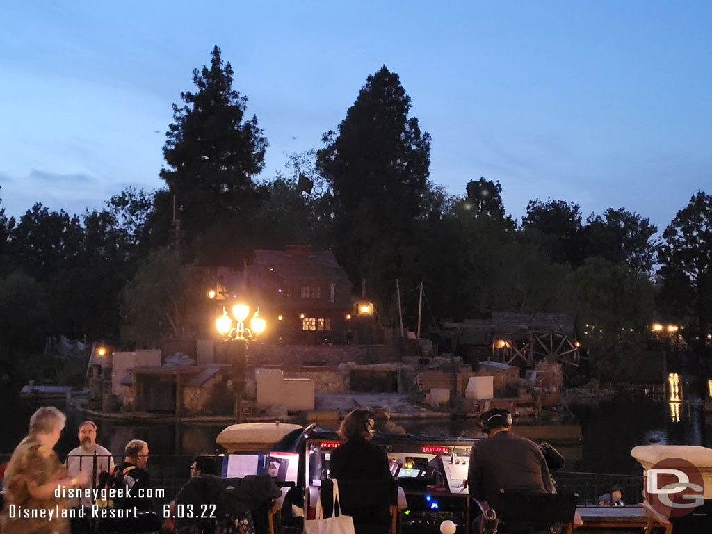 Found a standby spot for Fantasmic 30 minutes prior to show time.
