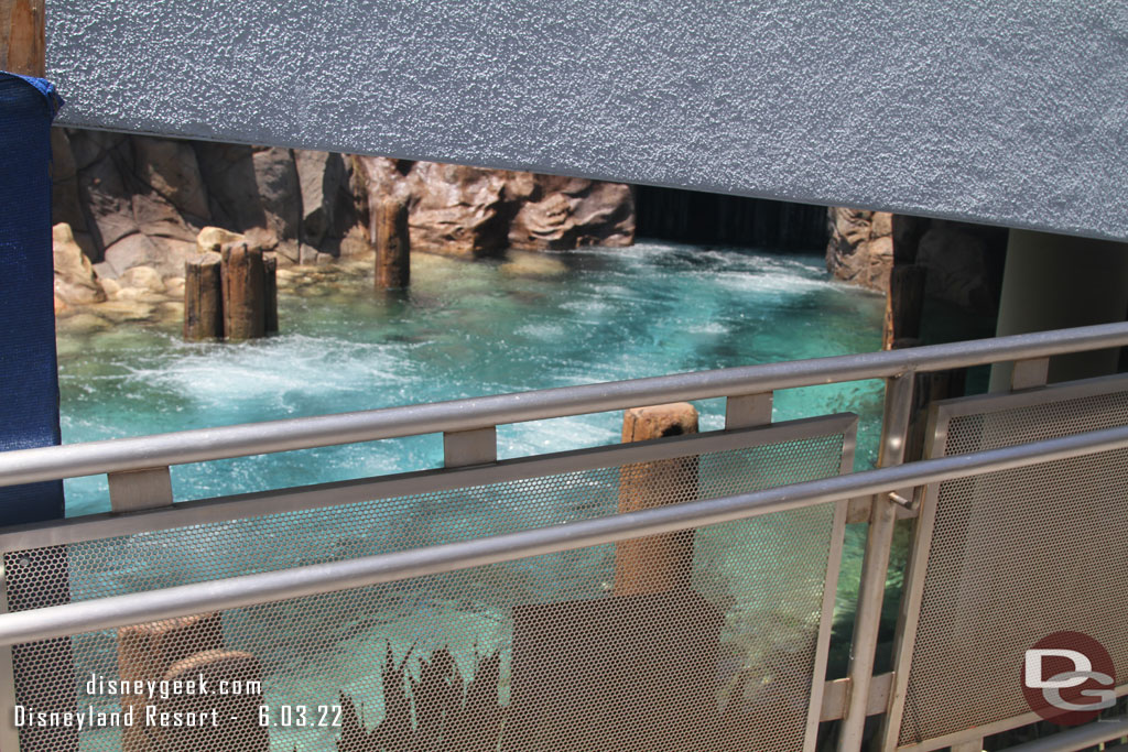 In Tomorrowland work continues on the Submarine Lagoon, the bubbles were on, but not the waterfalls this afternoon.  No sign of subs moving either.