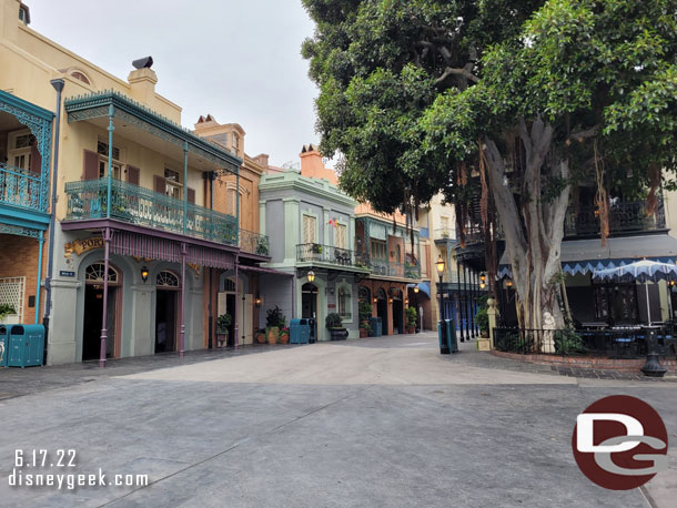 New Orleans Square is really peaceful with Pirates closed.