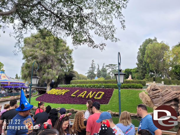 9:05am - In line for Storybook Land