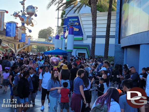 The extended queue for them was full and a number of guests in the area. 