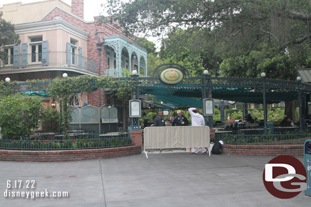 Some painting going on at the French Market