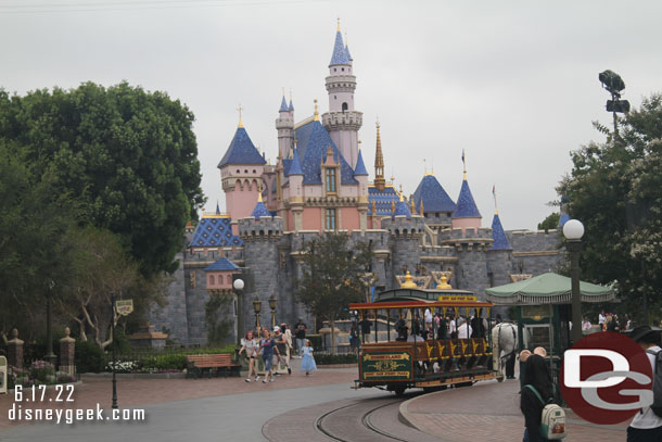 Sleeping Beauty Castle this morning.